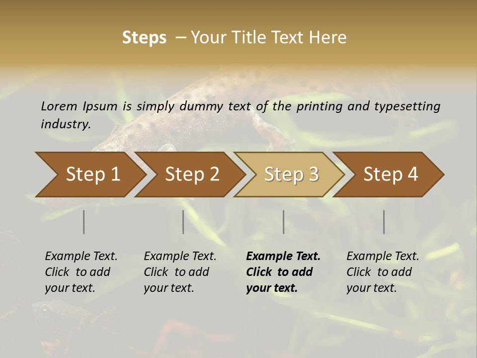 Crested Frog Young PowerPoint Template