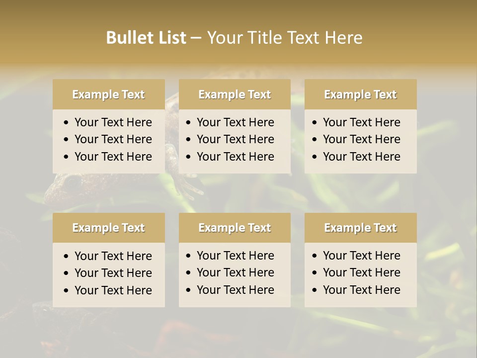 Crested Frog Young PowerPoint Template