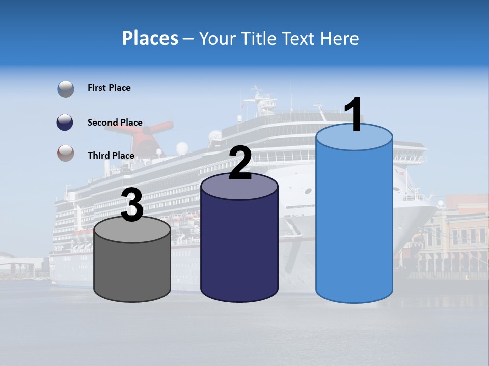 Break Blue Liner PowerPoint Template