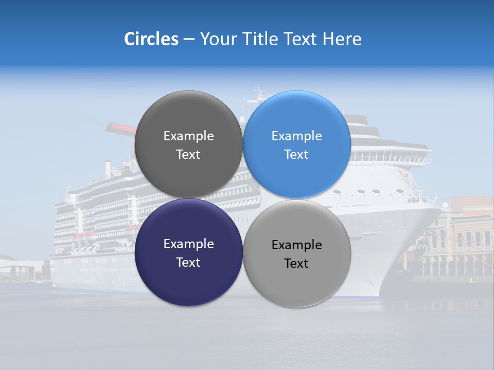 Break Blue Liner PowerPoint Template