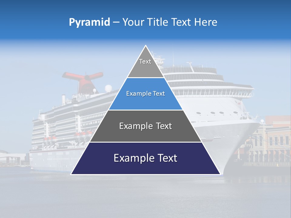 Break Blue Liner PowerPoint Template