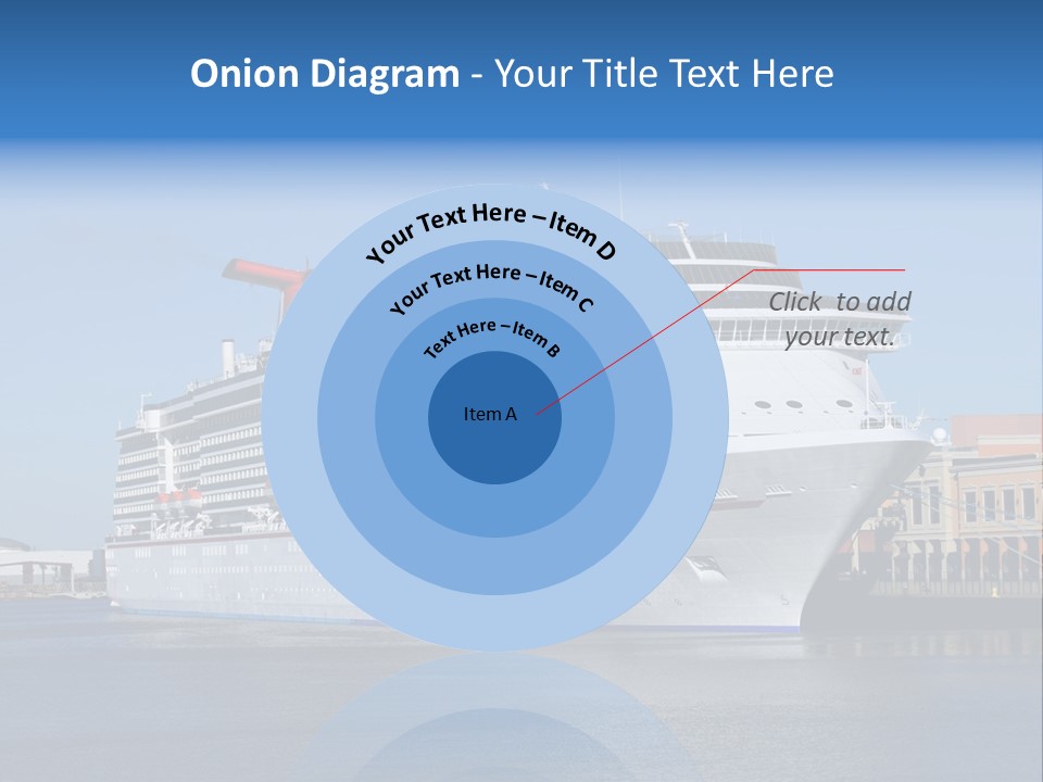 Break Blue Liner PowerPoint Template