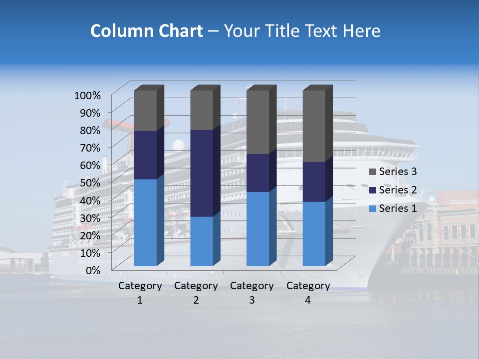 Break Blue Liner PowerPoint Template
