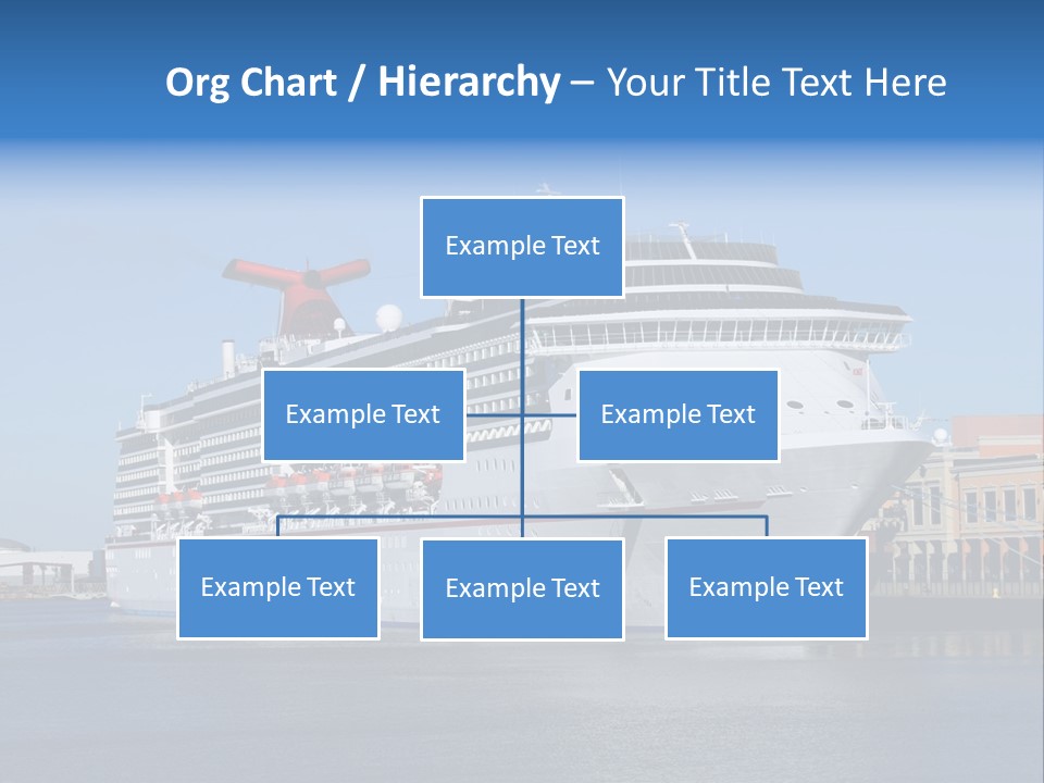 Break Blue Liner PowerPoint Template