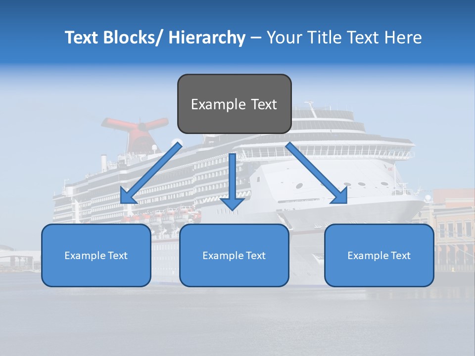 Break Blue Liner PowerPoint Template