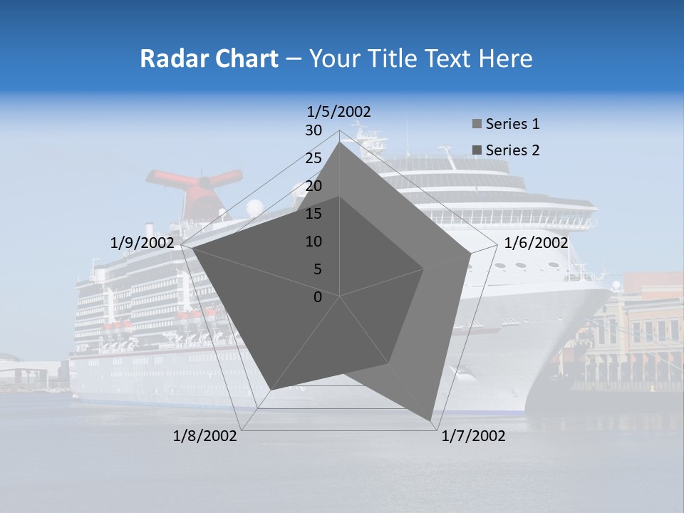 Break Blue Liner PowerPoint Template