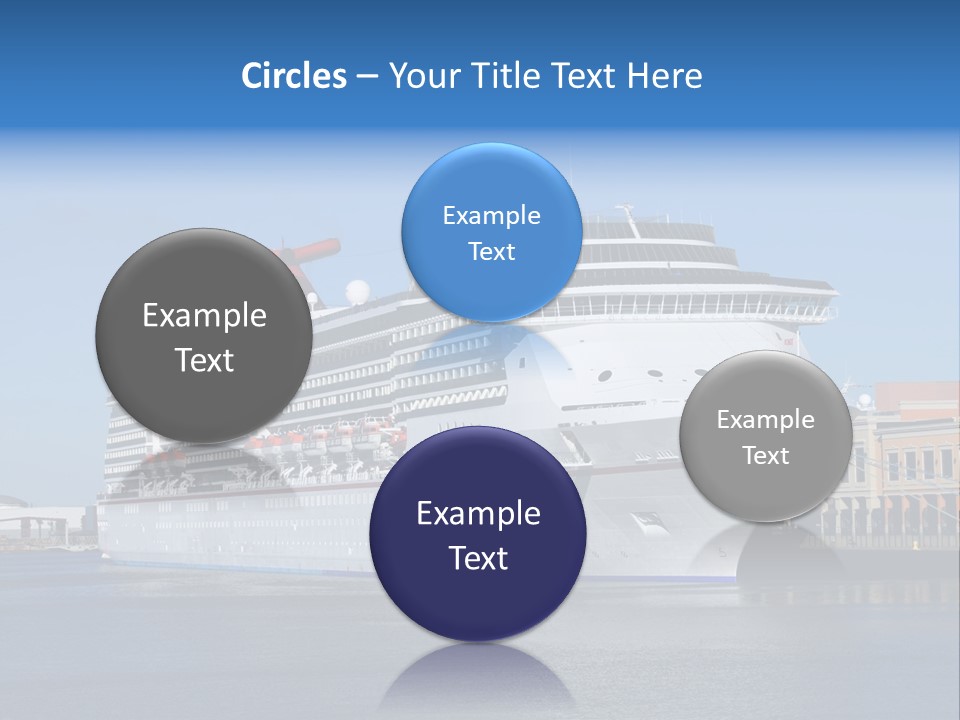 Break Blue Liner PowerPoint Template