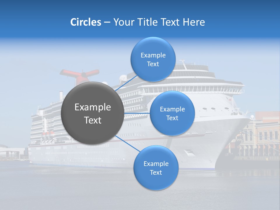 Break Blue Liner PowerPoint Template