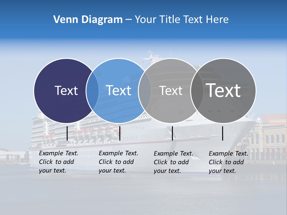 Break Blue Liner PowerPoint Template