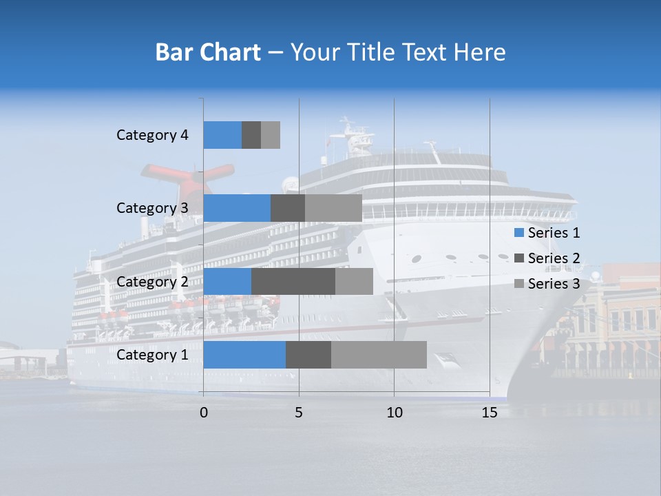 Break Blue Liner PowerPoint Template