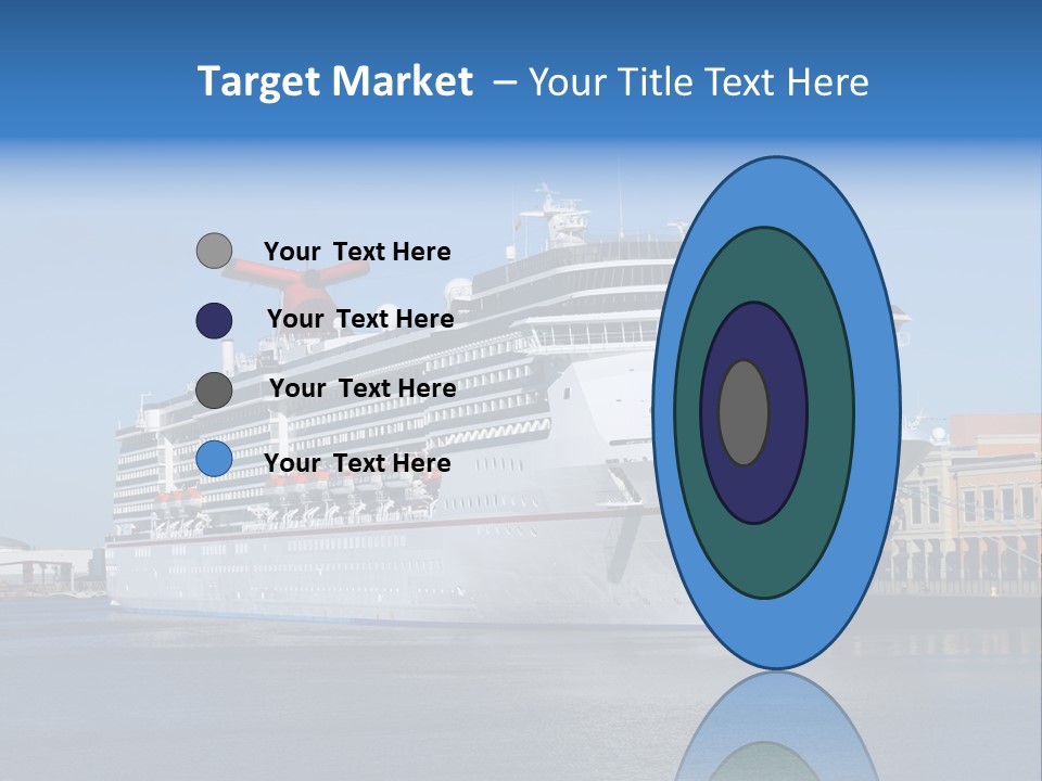 Break Blue Liner PowerPoint Template