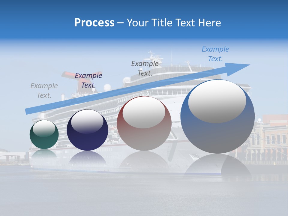 Break Blue Liner PowerPoint Template