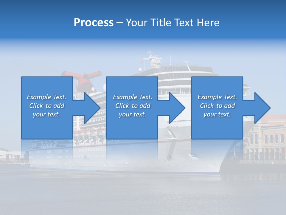 Break Blue Liner PowerPoint Template