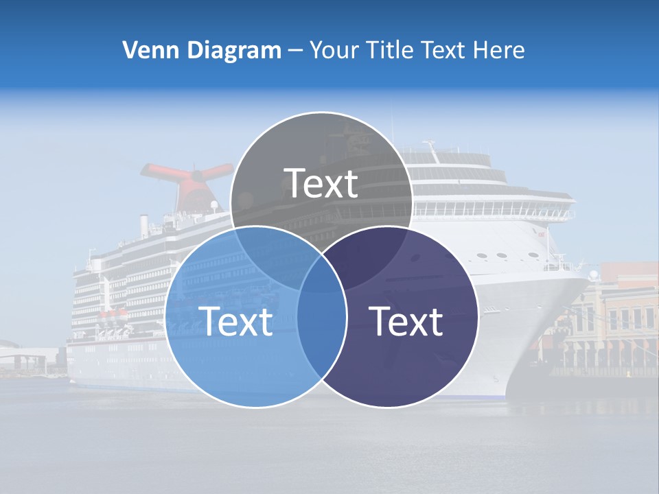 Break Blue Liner PowerPoint Template