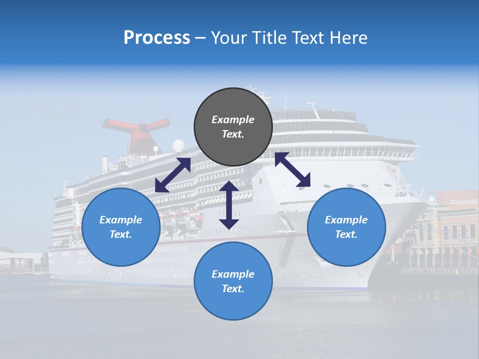 Break Blue Liner PowerPoint Template