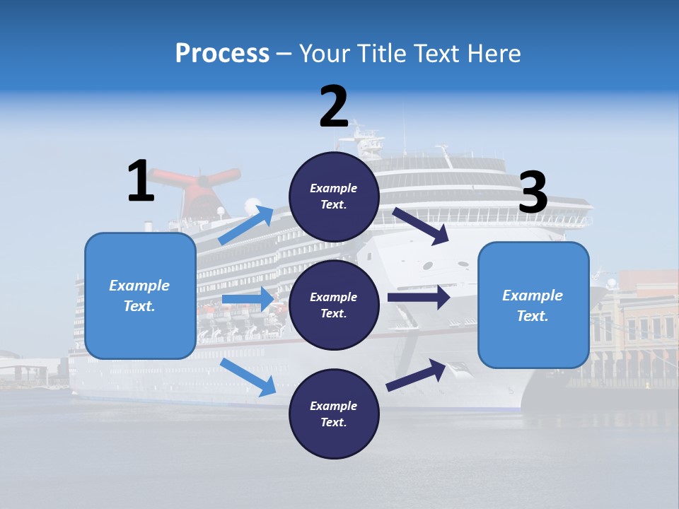 Break Blue Liner PowerPoint Template