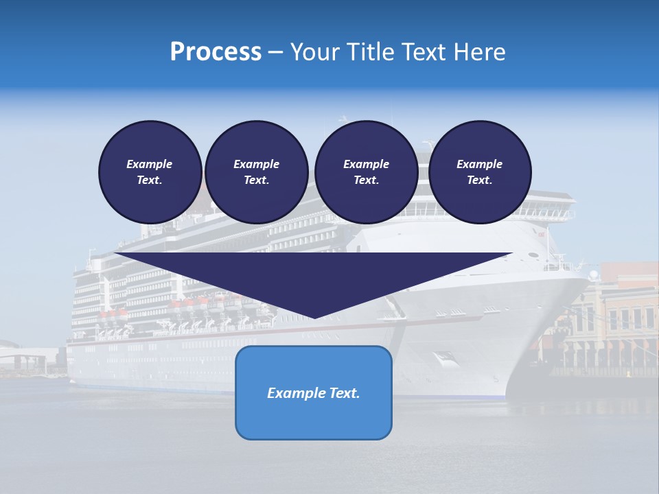 Break Blue Liner PowerPoint Template