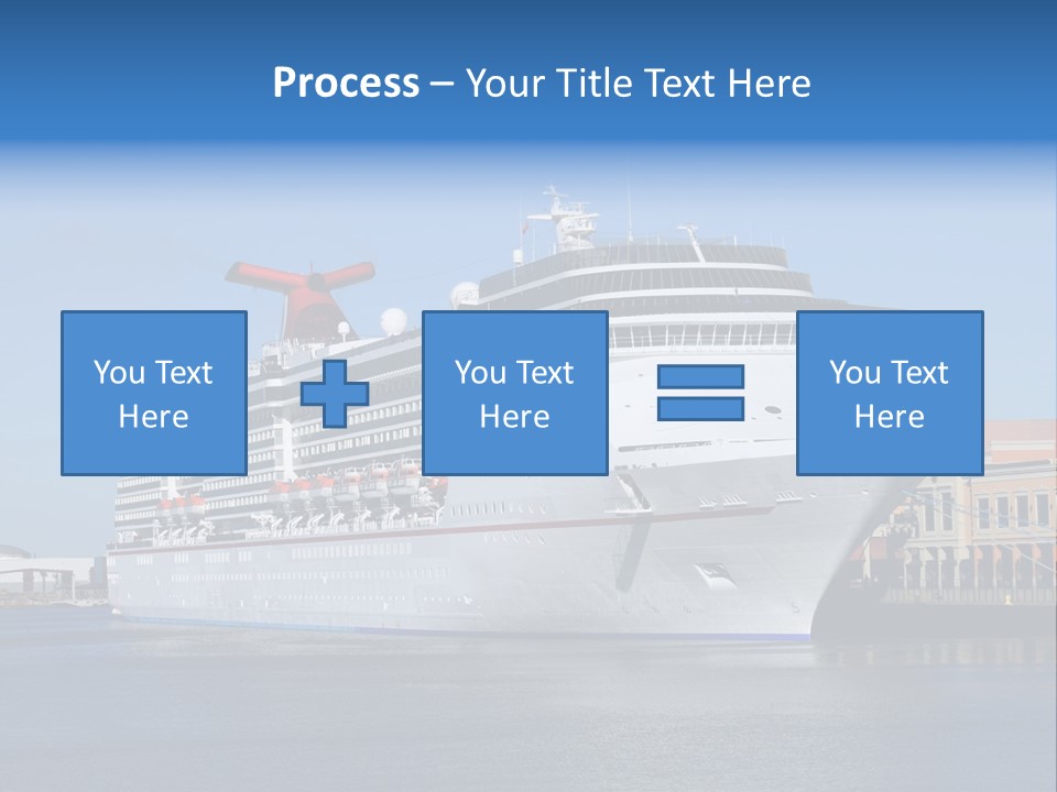 Break Blue Liner PowerPoint Template