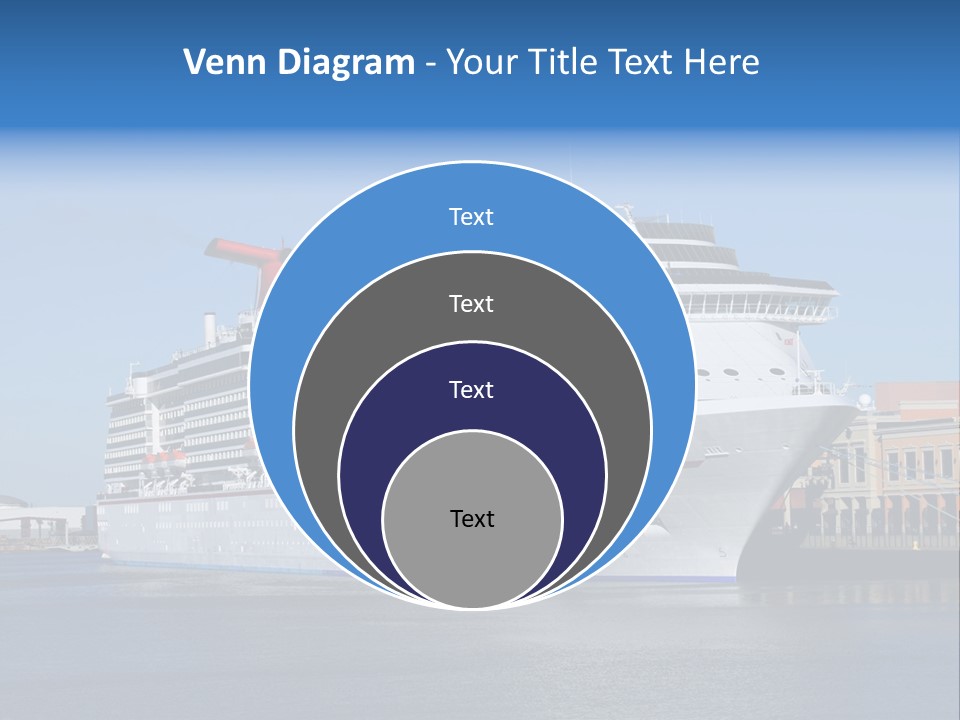 Break Blue Liner PowerPoint Template