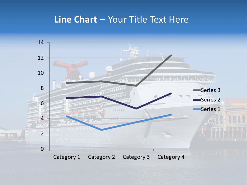 Break Blue Liner PowerPoint Template