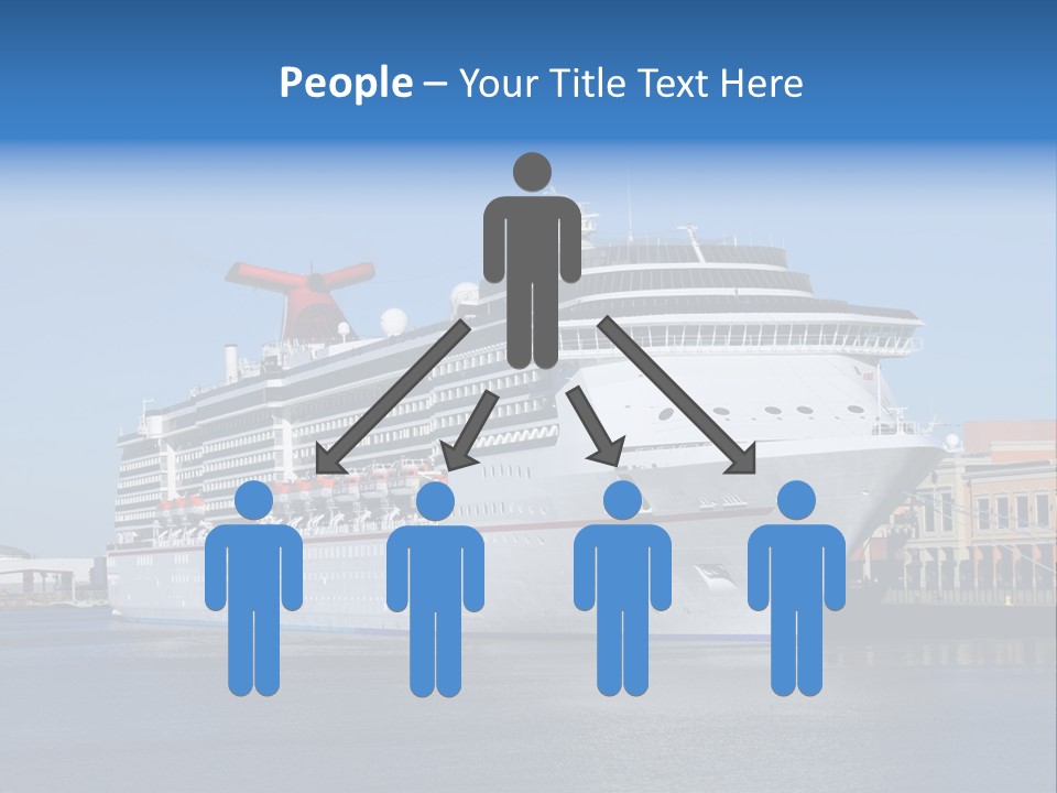 Break Blue Liner PowerPoint Template