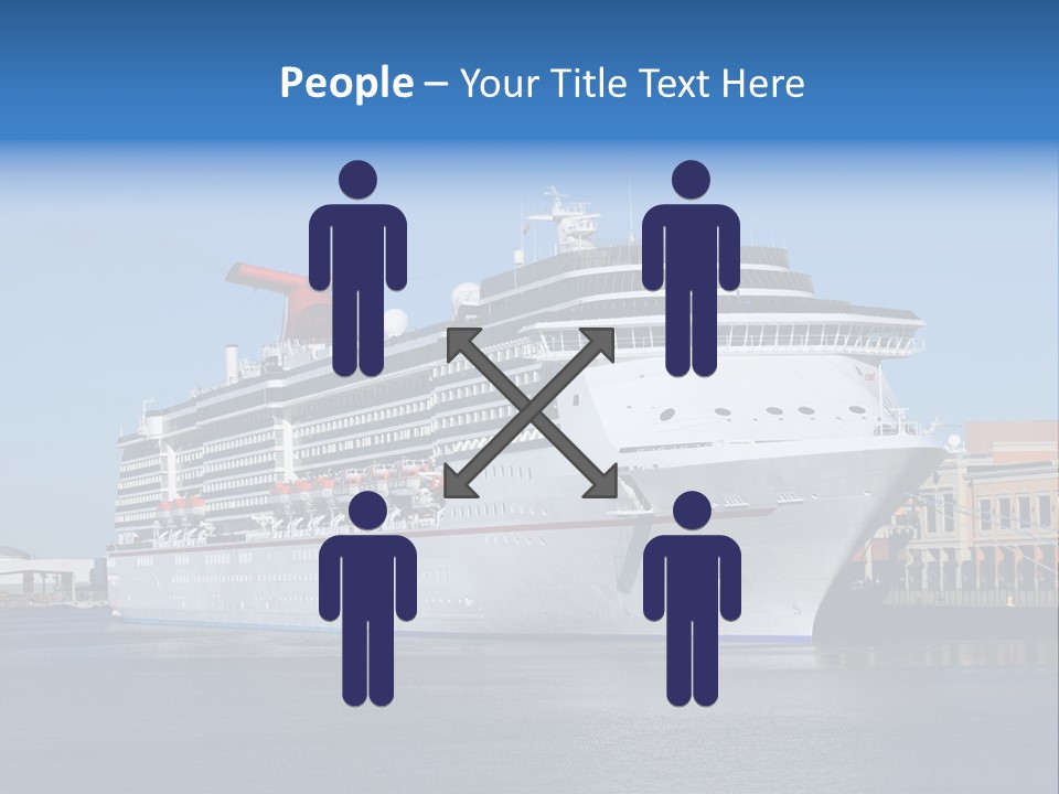 Break Blue Liner PowerPoint Template