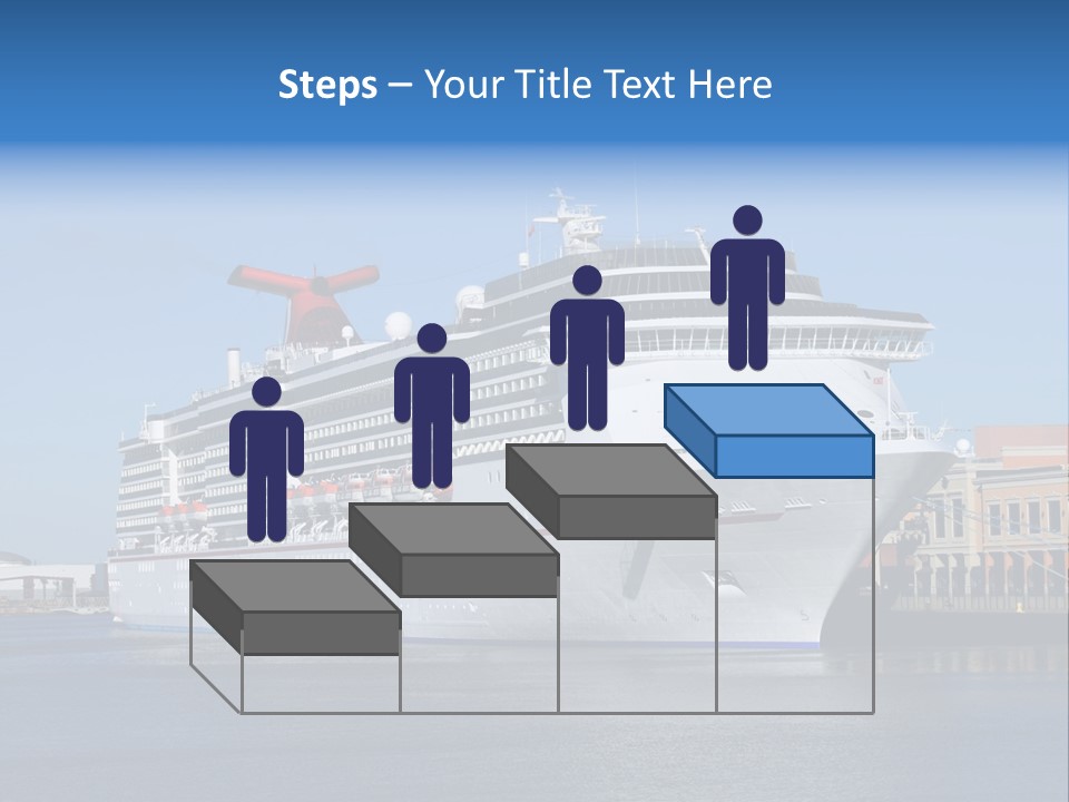 Break Blue Liner PowerPoint Template
