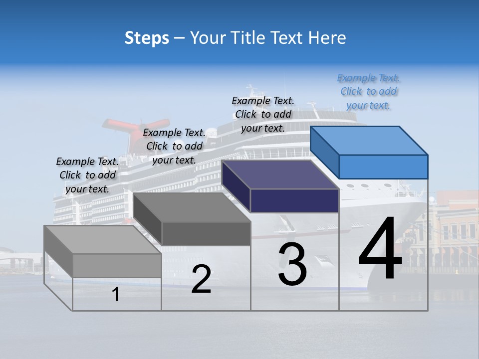 Break Blue Liner PowerPoint Template