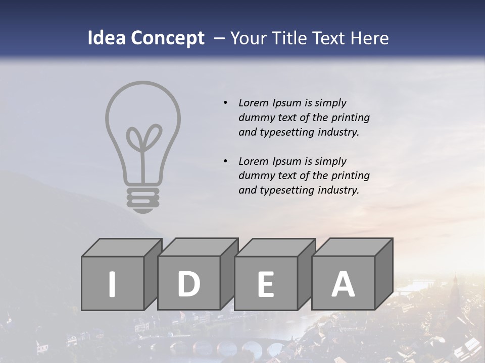 Tower Cathedral Hill PowerPoint Template