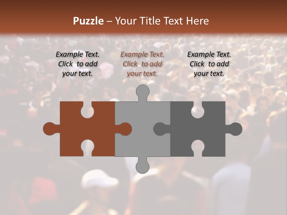 Day Crowd Lifestyle PowerPoint Template