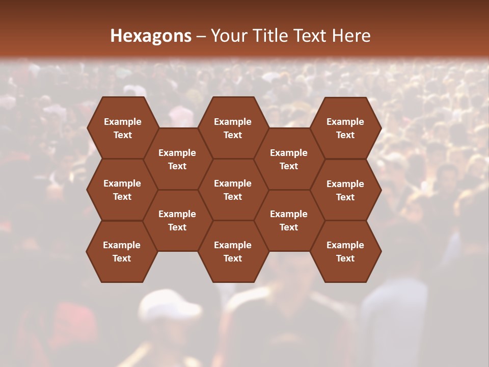 Day Crowd Lifestyle PowerPoint Template