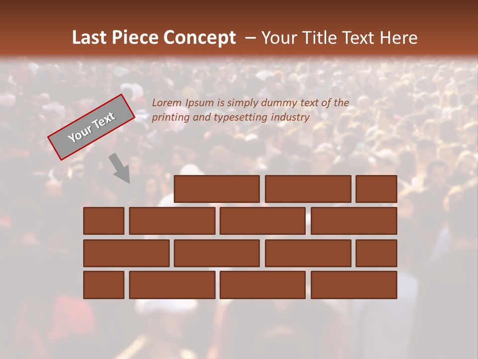 Day Crowd Lifestyle PowerPoint Template
