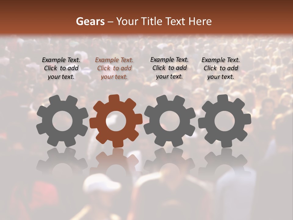 Day Crowd Lifestyle PowerPoint Template