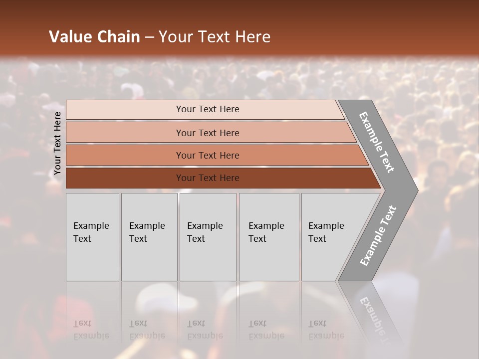 Day Crowd Lifestyle PowerPoint Template