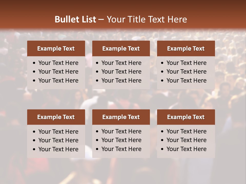 Day Crowd Lifestyle PowerPoint Template