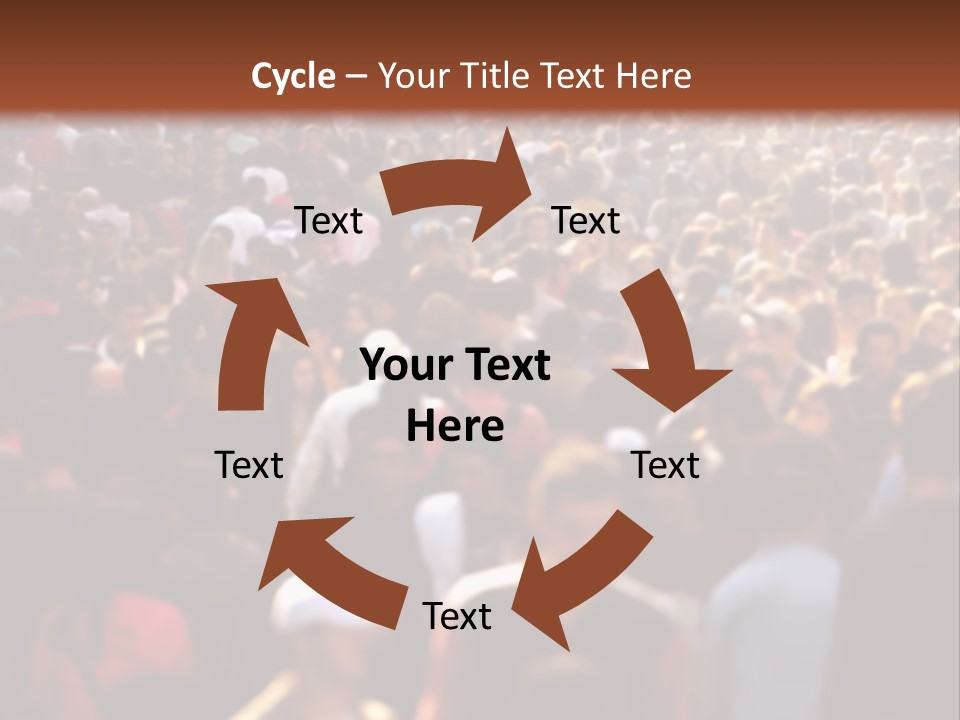 Day Crowd Lifestyle PowerPoint Template