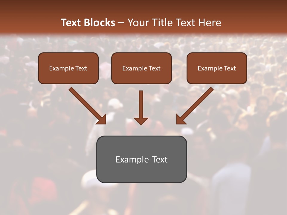 Day Crowd Lifestyle PowerPoint Template