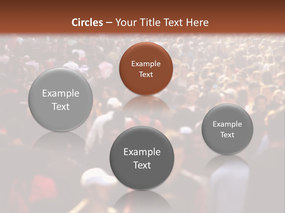 Day Crowd Lifestyle PowerPoint Template