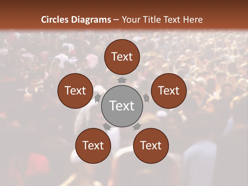 Day Crowd Lifestyle PowerPoint Template