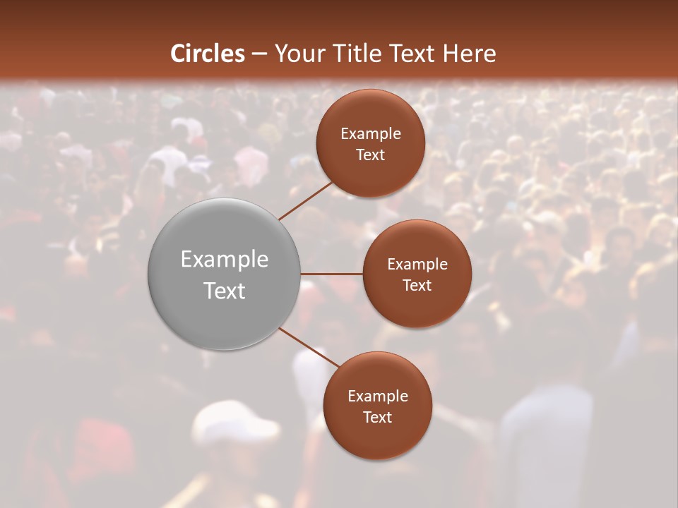 Day Crowd Lifestyle PowerPoint Template