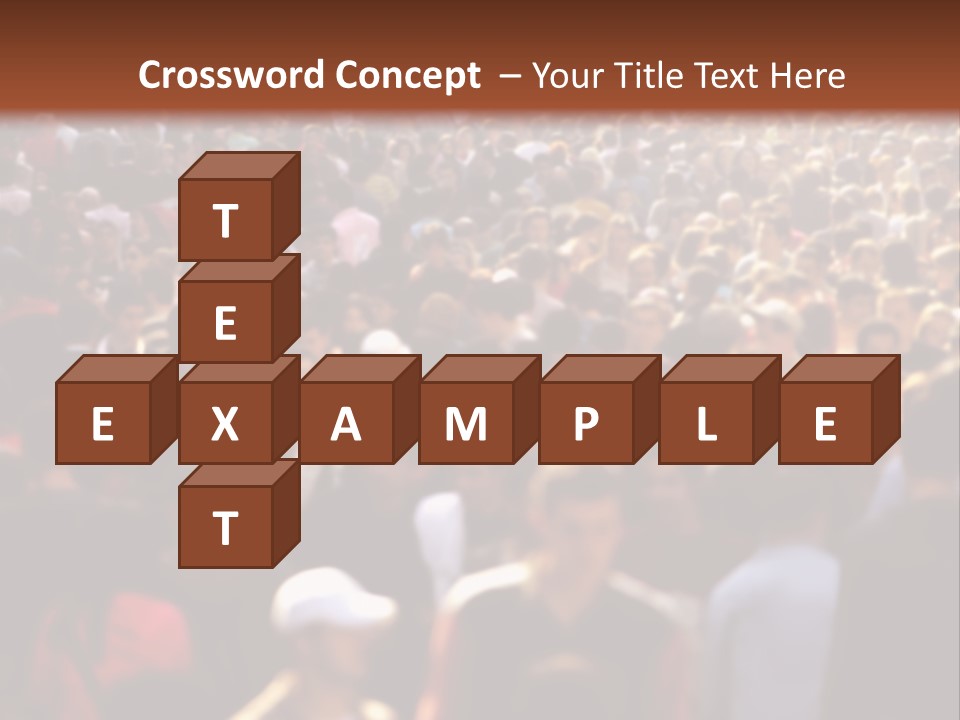 Day Crowd Lifestyle PowerPoint Template