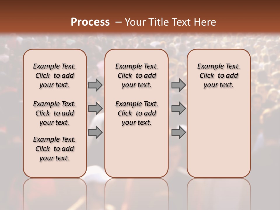 Day Crowd Lifestyle PowerPoint Template