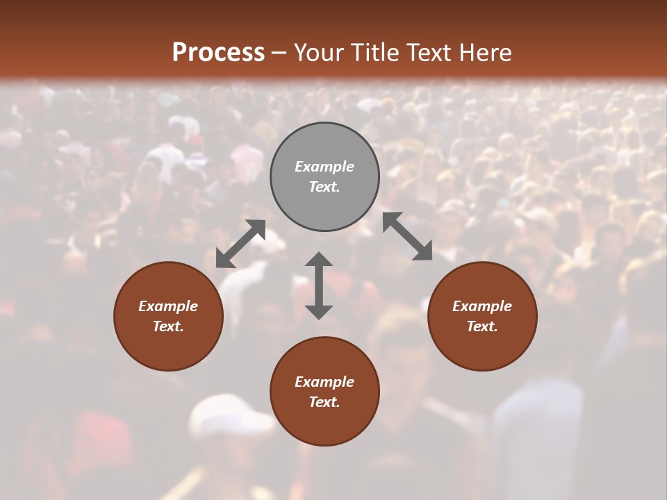 Day Crowd Lifestyle PowerPoint Template
