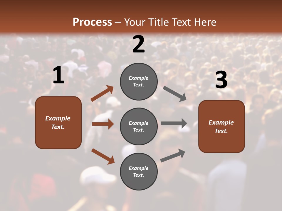 Day Crowd Lifestyle PowerPoint Template