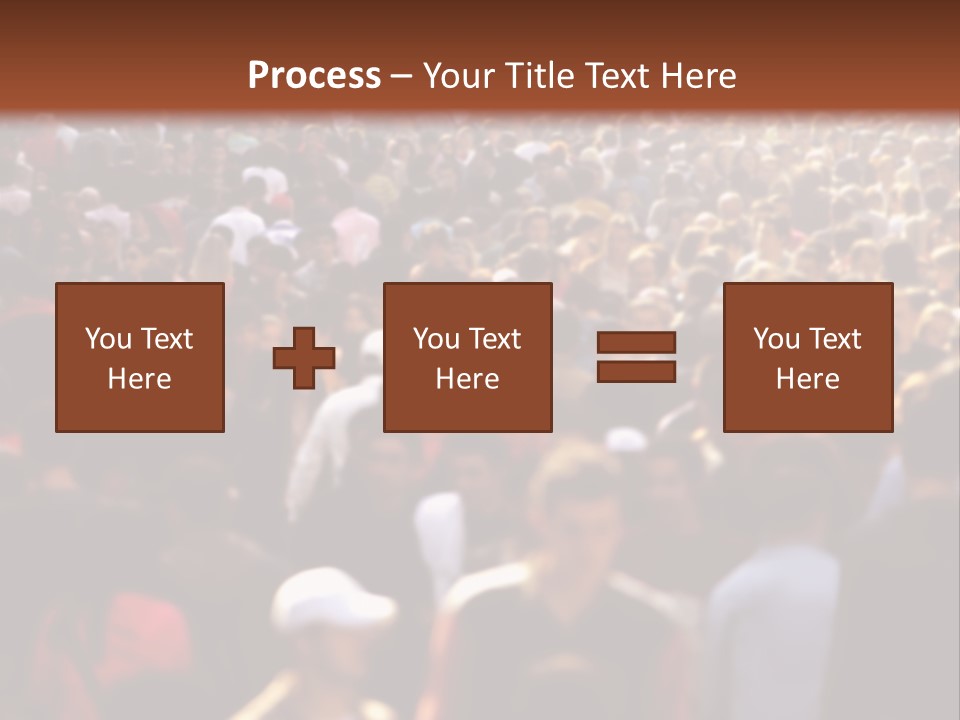 Day Crowd Lifestyle PowerPoint Template