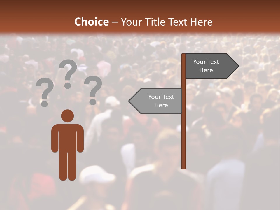 Day Crowd Lifestyle PowerPoint Template