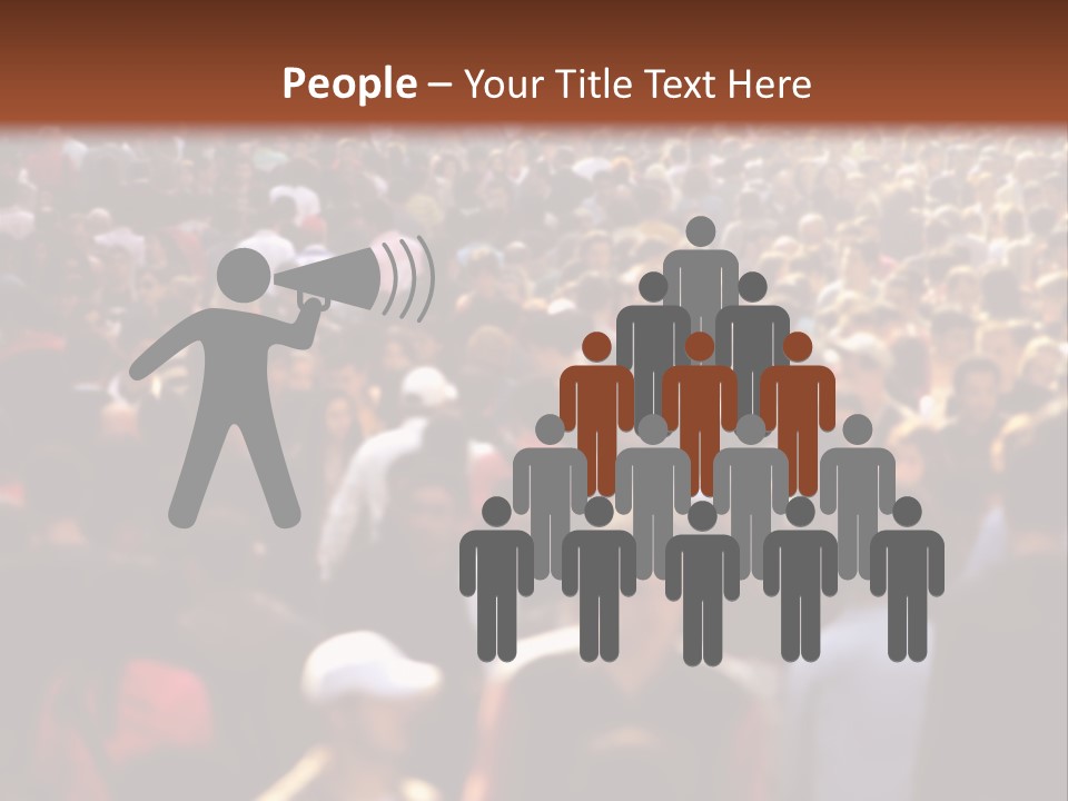 Day Crowd Lifestyle PowerPoint Template