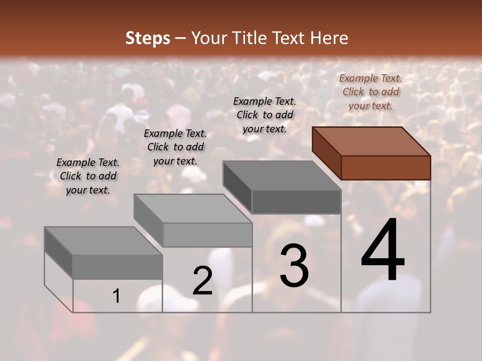 Day Crowd Lifestyle PowerPoint Template