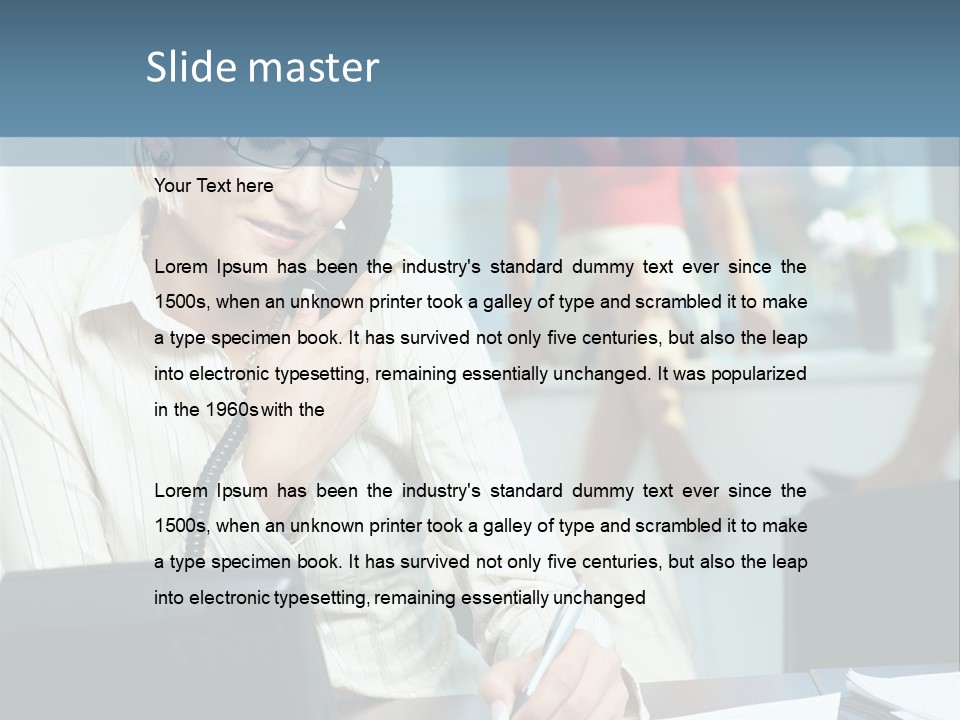 Chat Woman Female PowerPoint Template