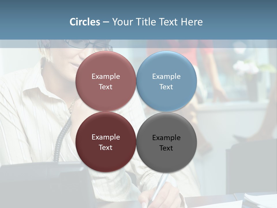 Chat Woman Female PowerPoint Template